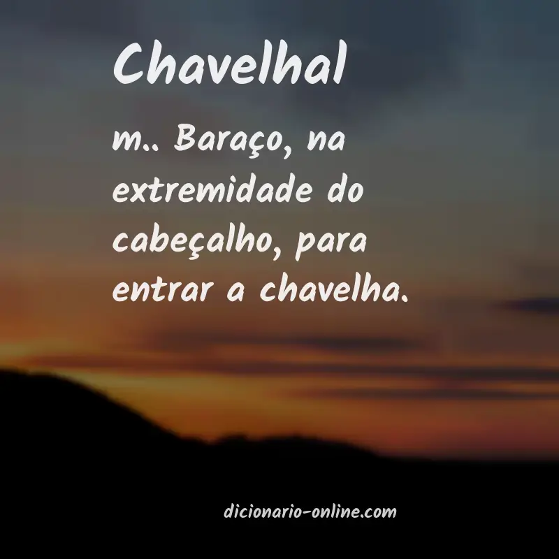 Significado de chavelhal