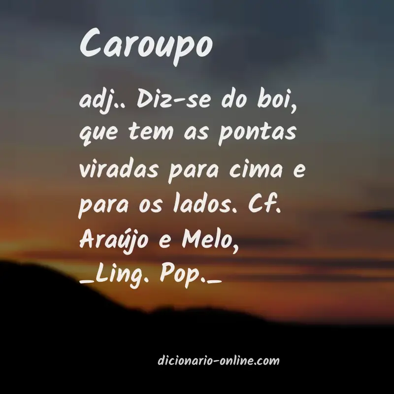 Significado de caroupo