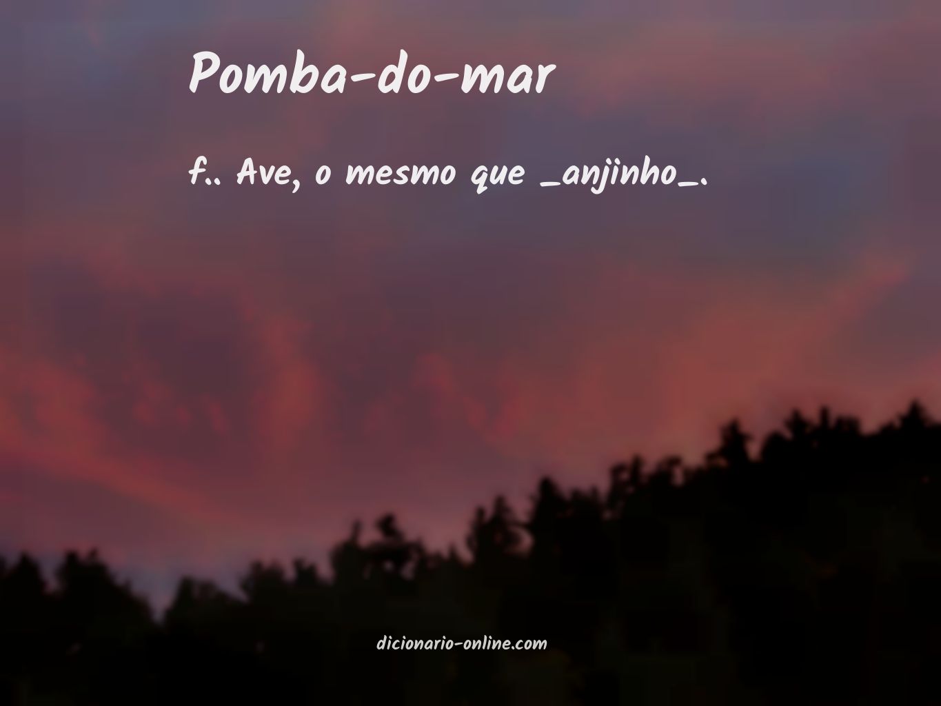 Significado de pomba-do-mar