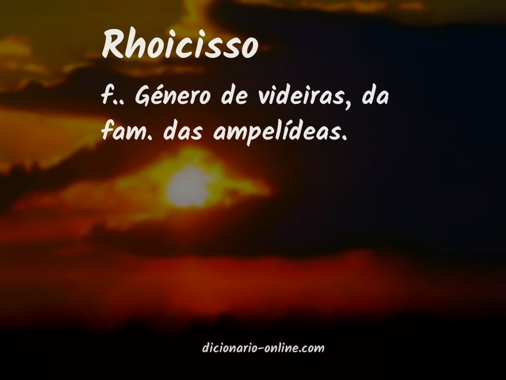 Significado de rhoicisso