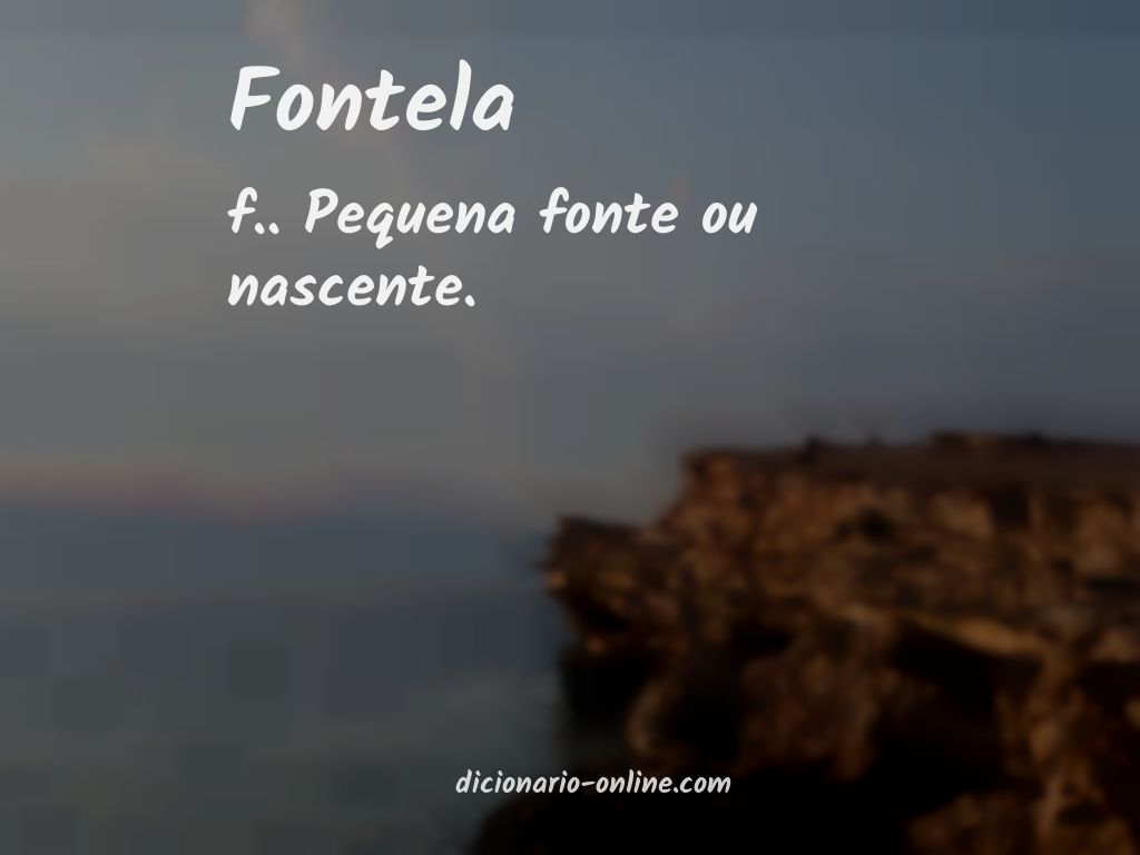 Significado de fontela