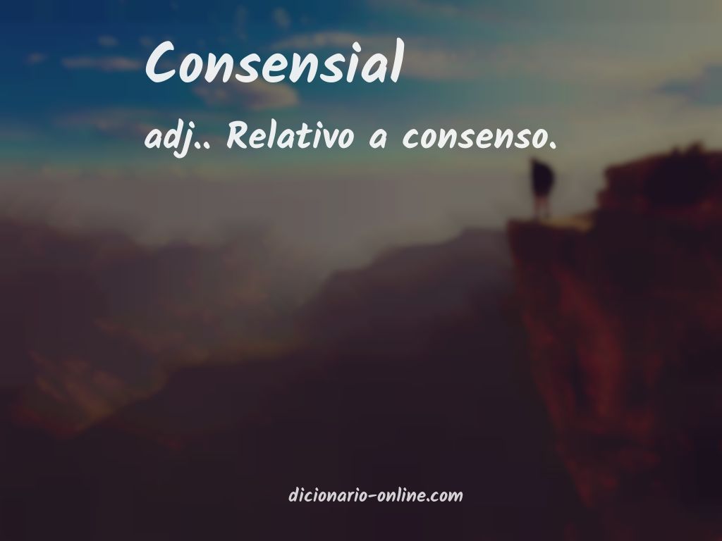 Significado de consensial