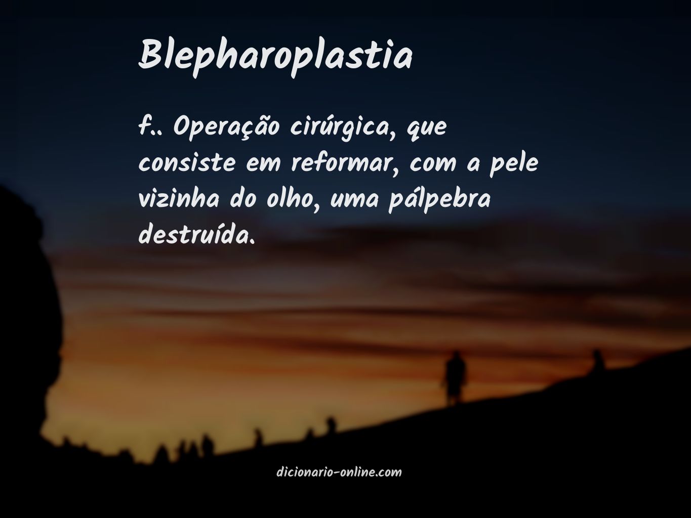 Significado de blepharoplastia