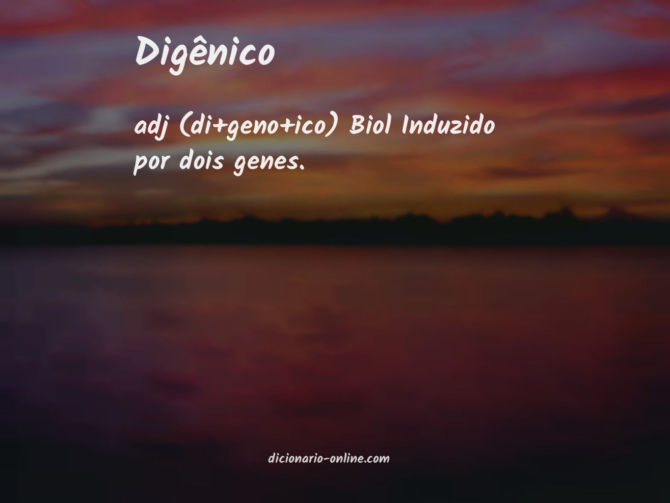 Significado de digênico