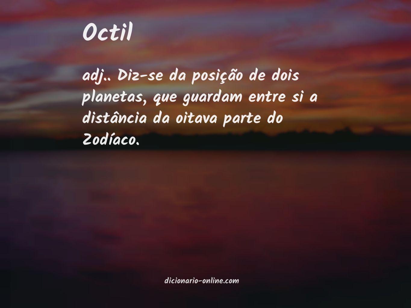 Significado de octil