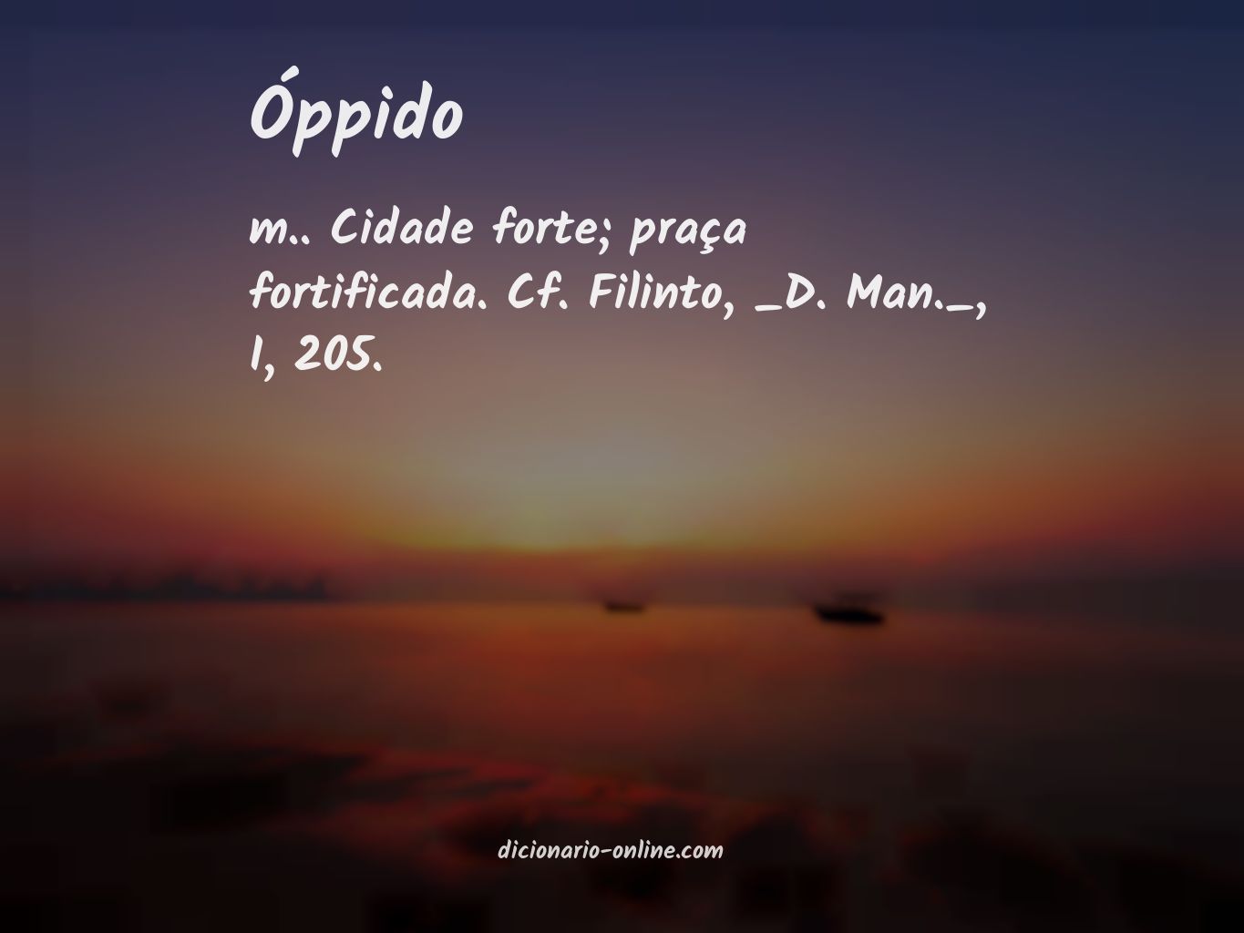 Significado de óppido