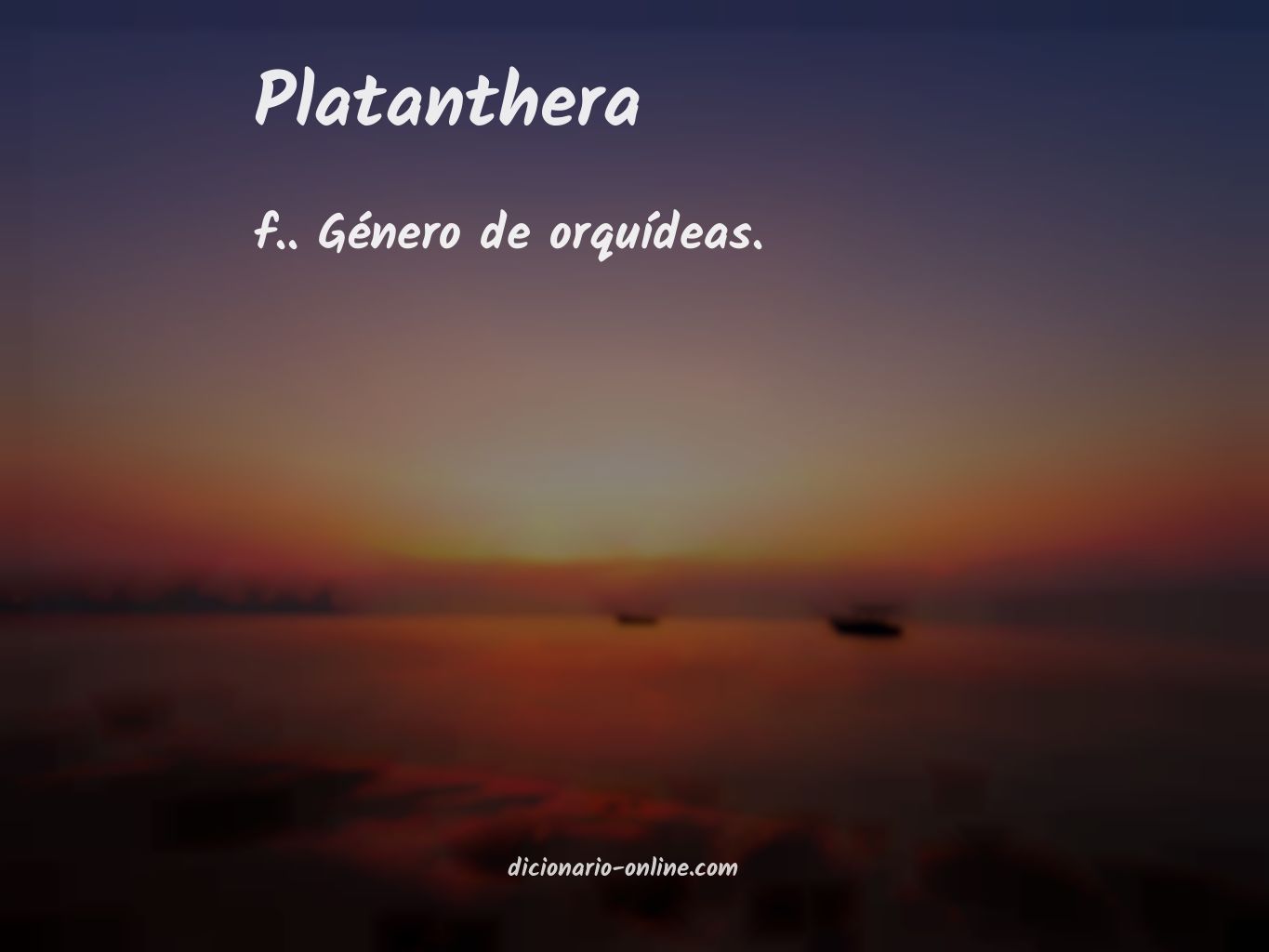 Significado de platanthera