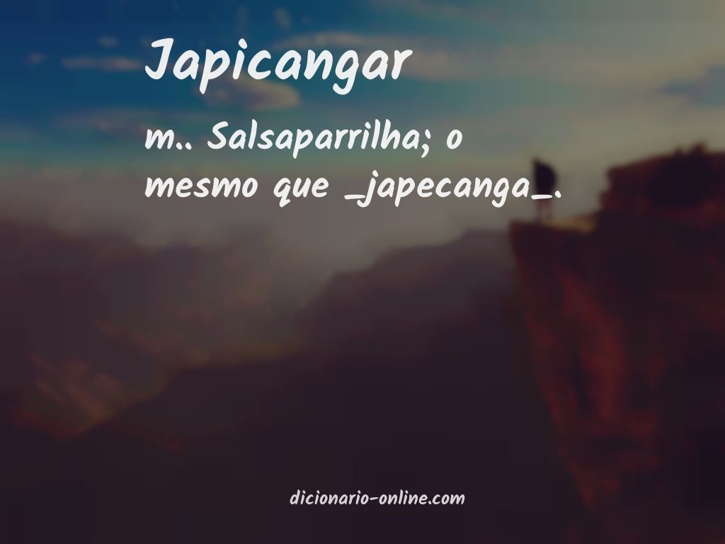 Significado de japicangar