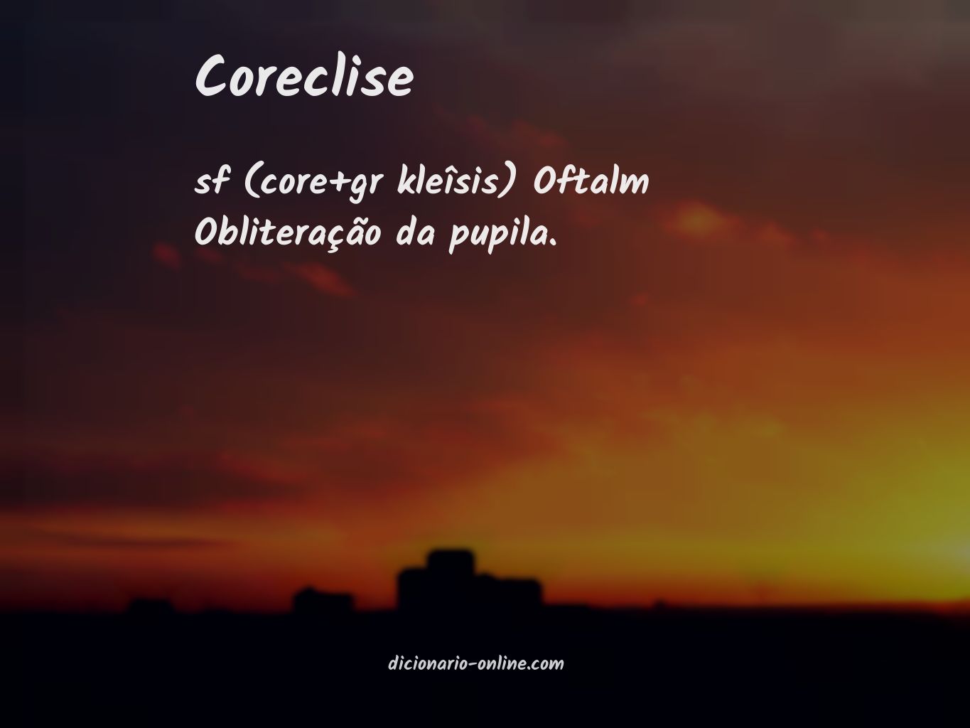 Significado de coreclise