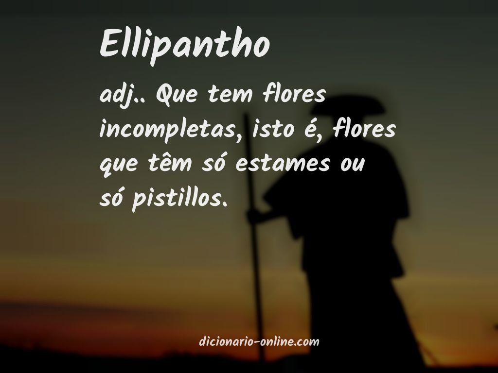 Significado de ellipantho