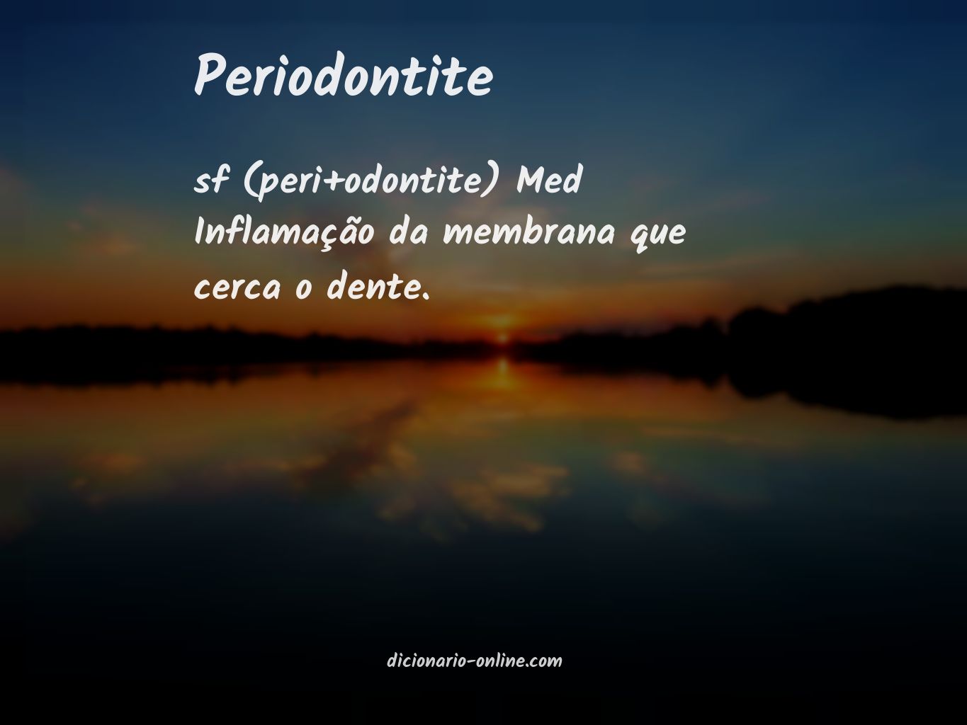 Significado de periodontite