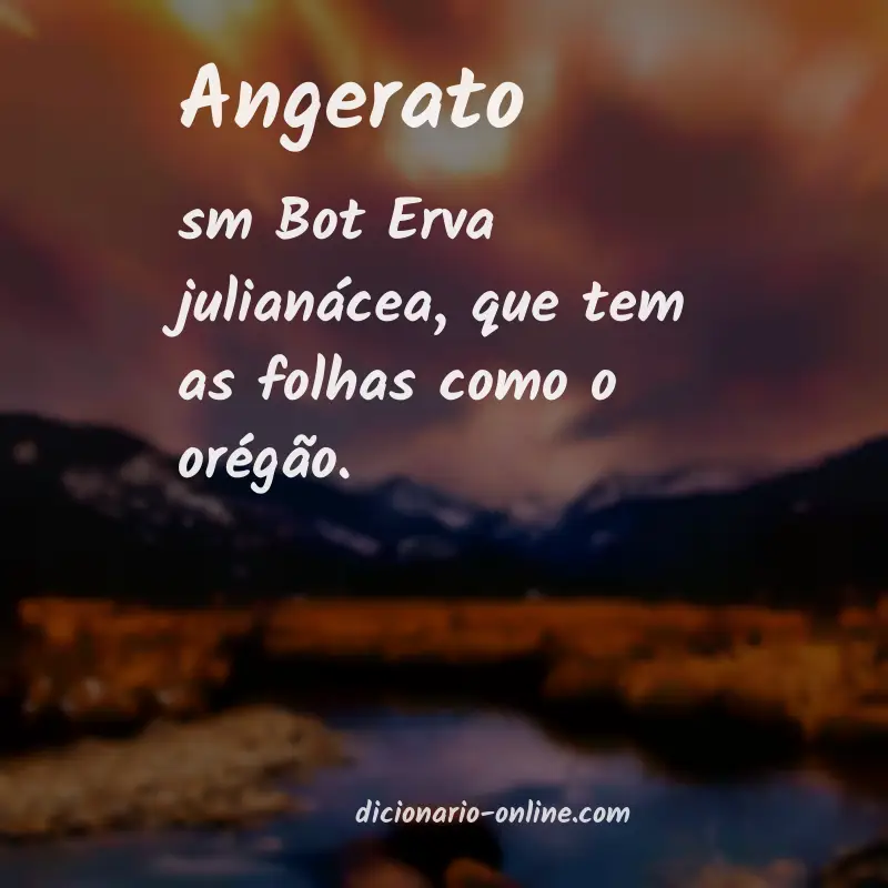 Significado de angerato