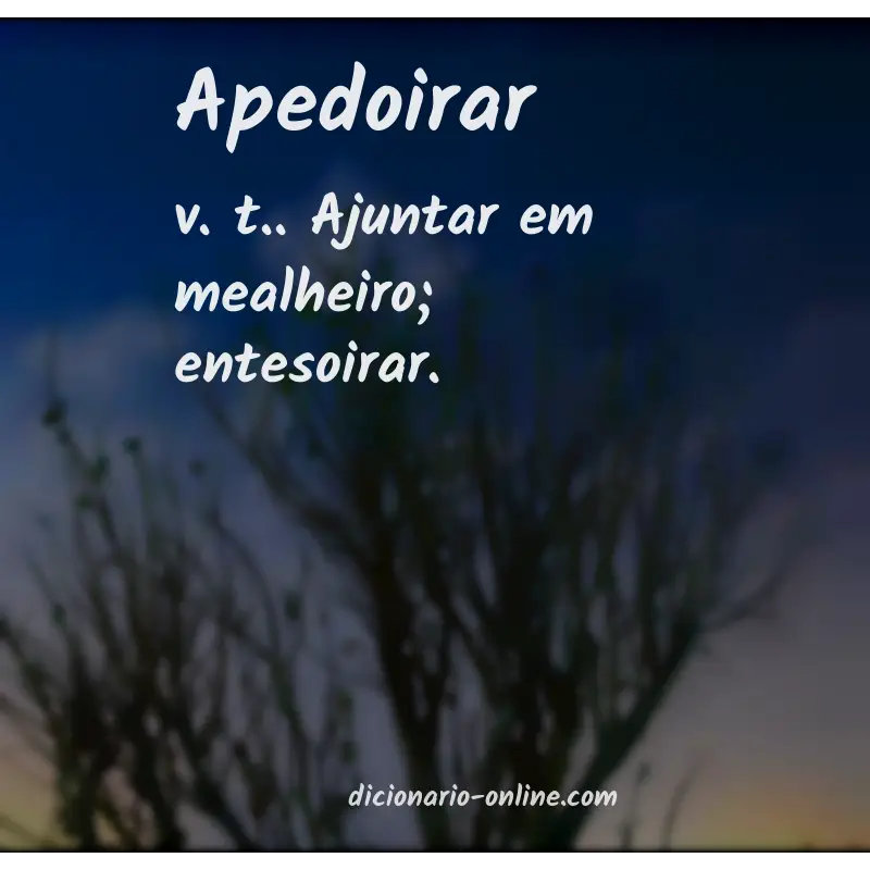 Significado de apedoirar