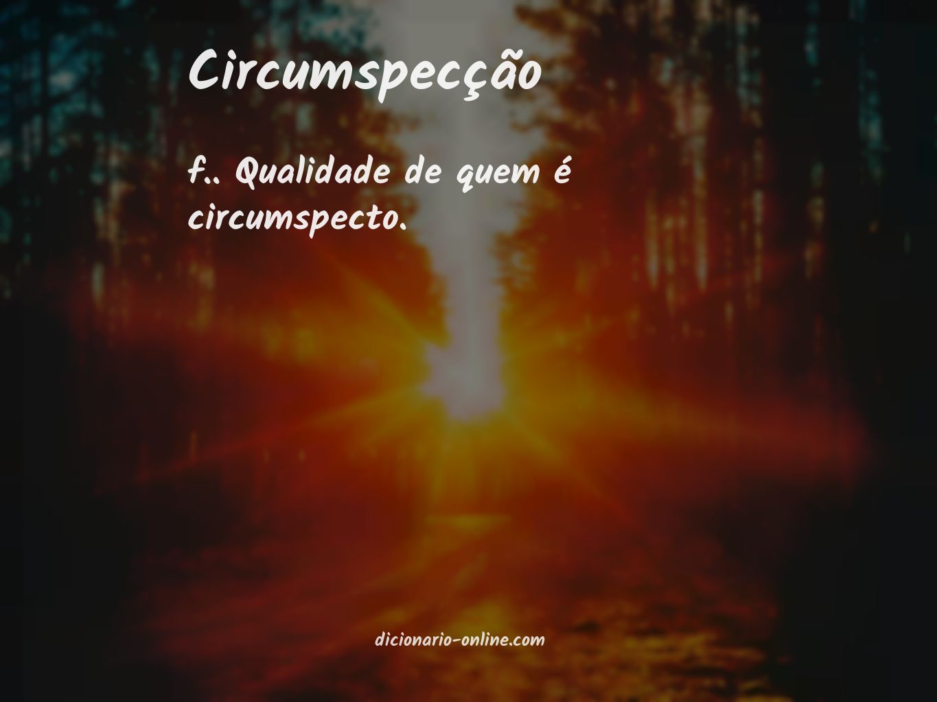 Significado de circumspecção