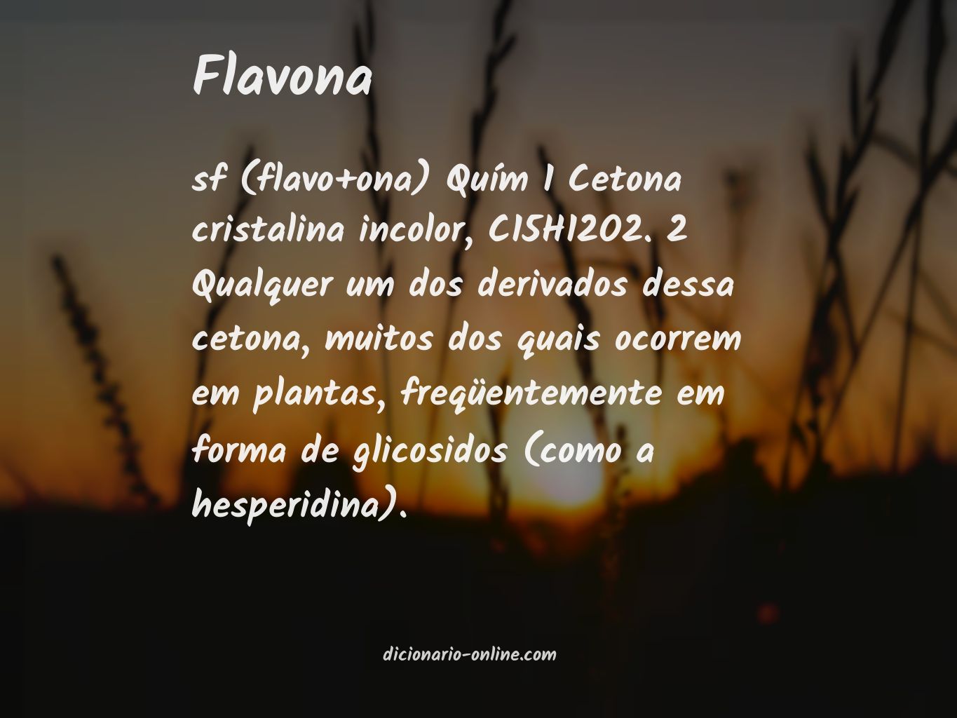 Significado de flavona