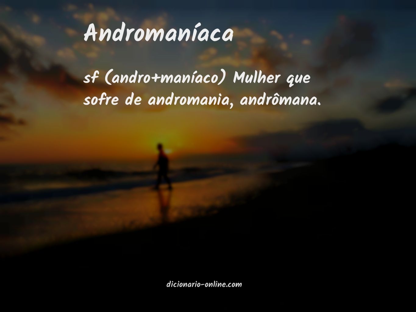 Significado de andromaníaca