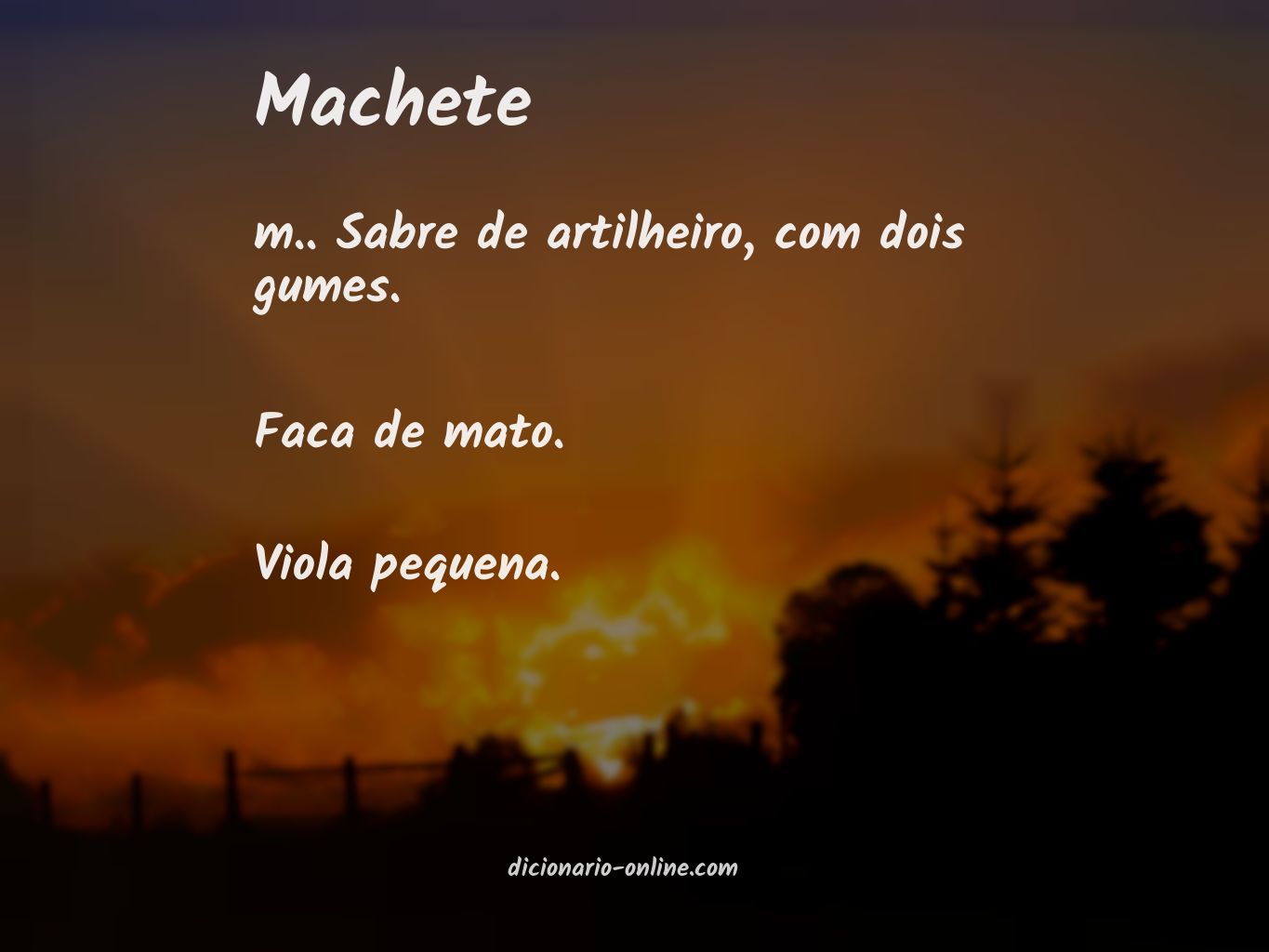 Significado de machete