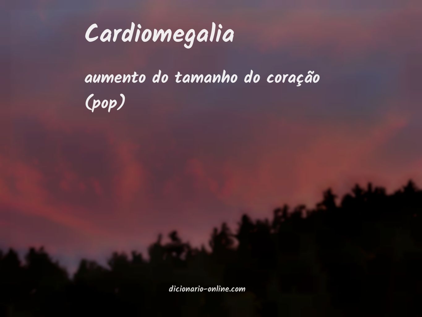 Significado de cardiomegalia