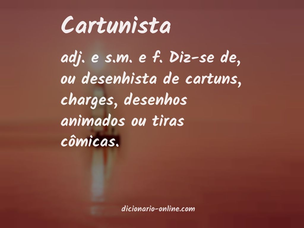 Significado de cartunista