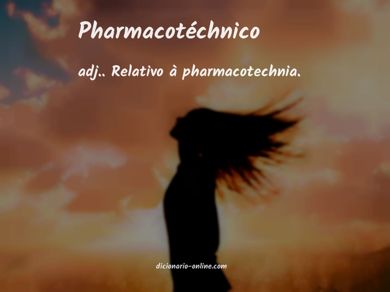 Significado de pharmacotéchnico