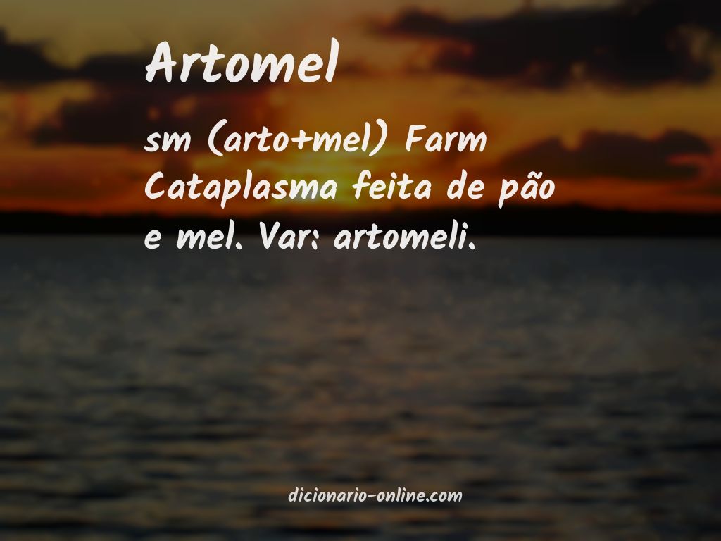 Significado de artomel