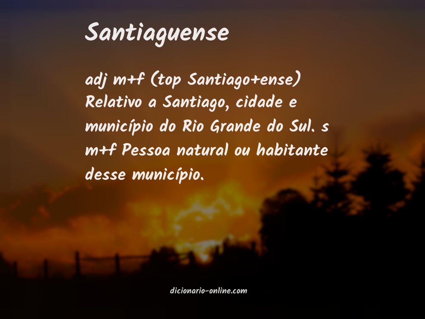 Significado de santiaguense