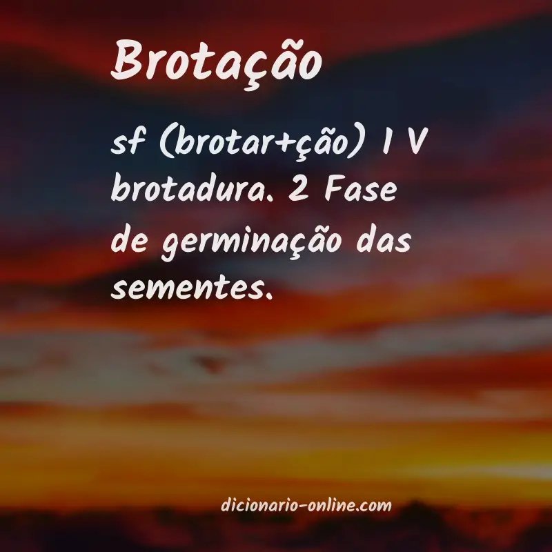 Significado de brotação