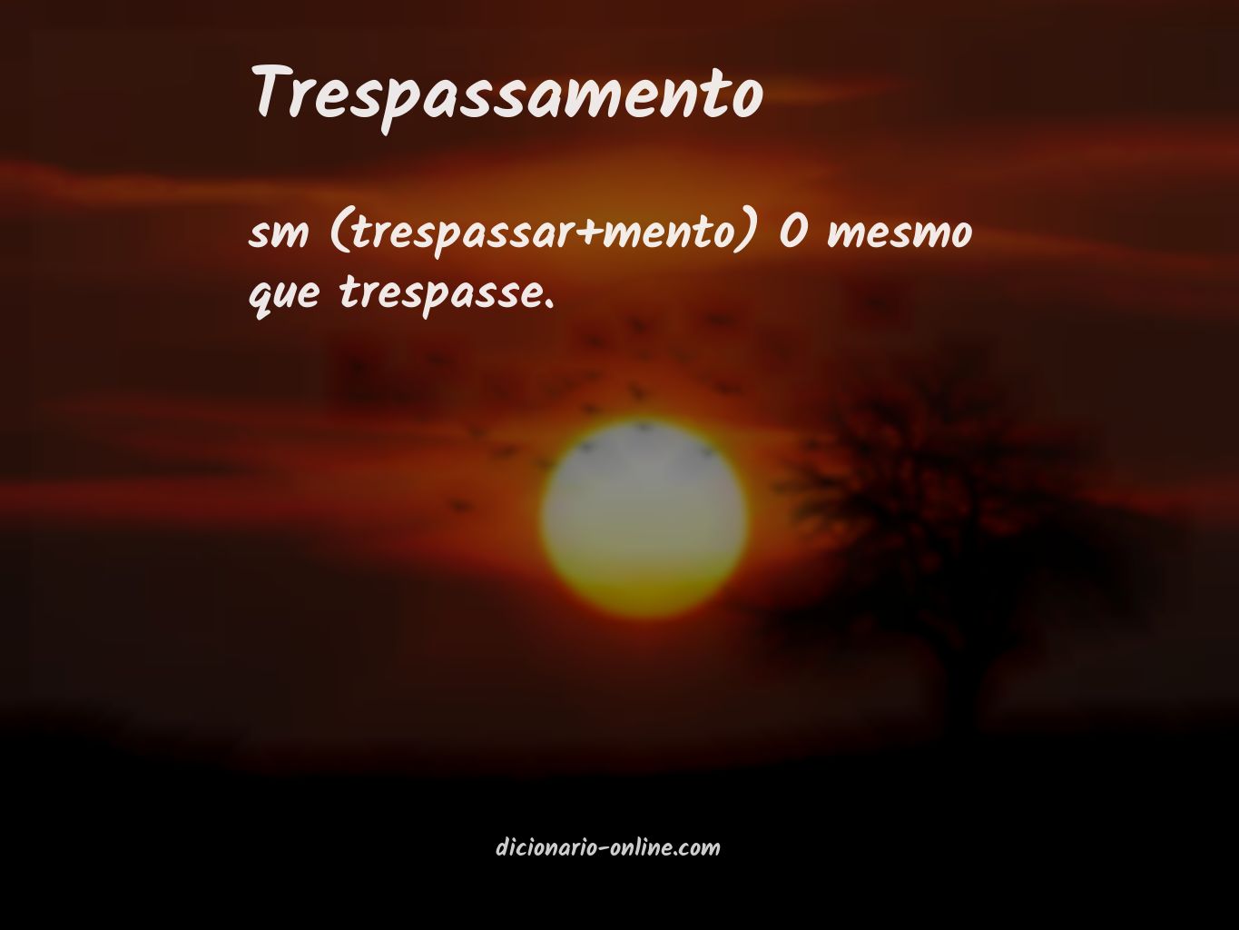 Significado de trespassamento