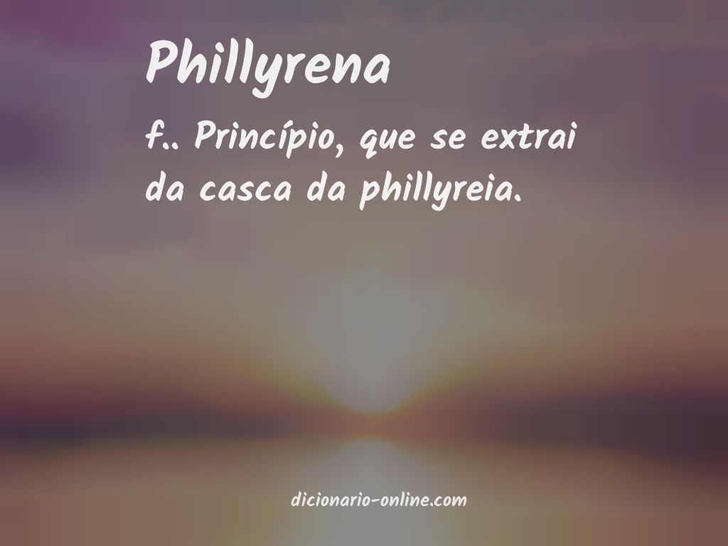 Significado de phillyrena