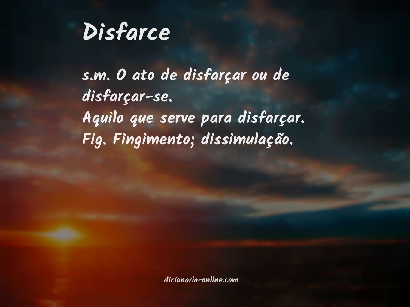 Significado de disfarce