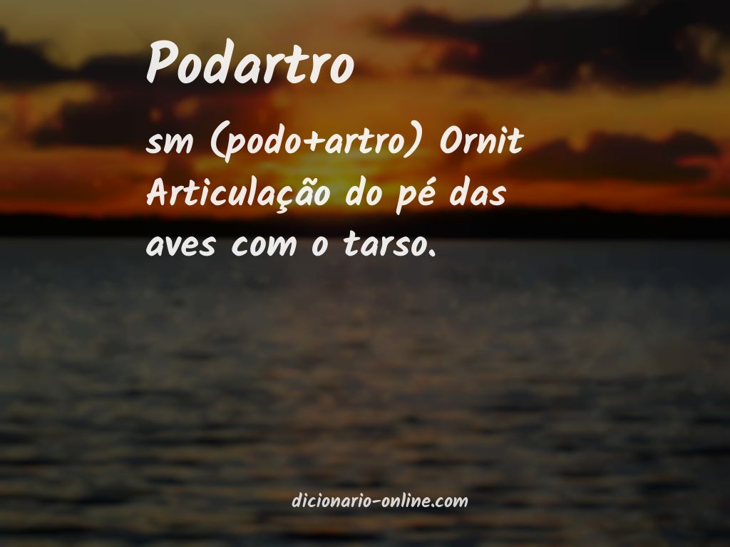 Significado de podartro