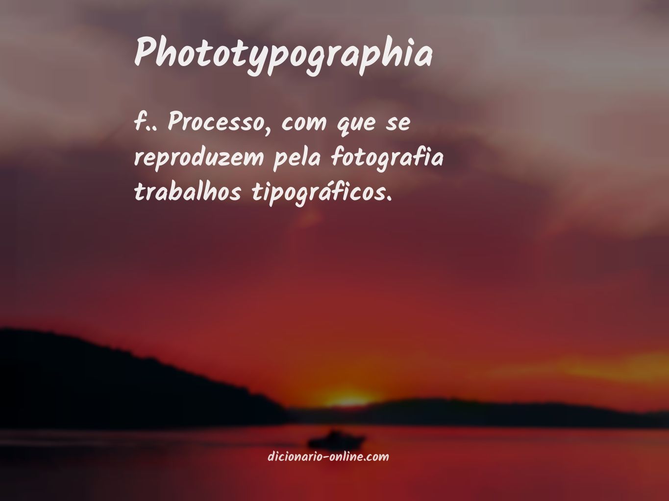 Significado de phototypographia