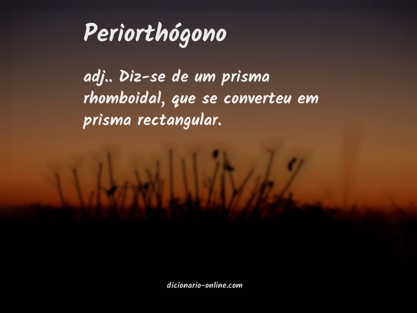 Significado de periorthógono