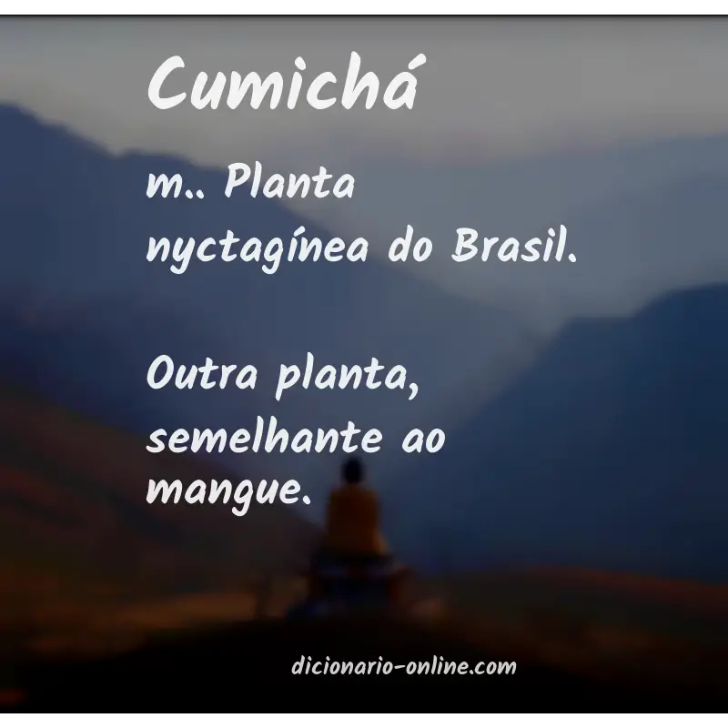 Significado de cumichá