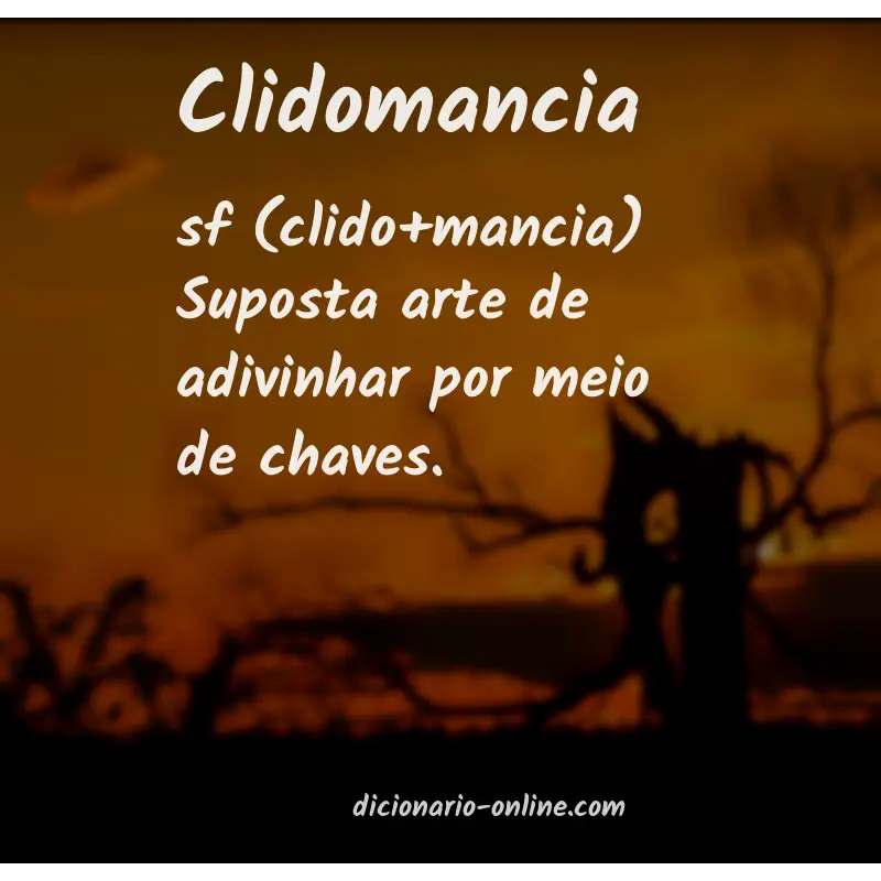 Significado de clidomancia