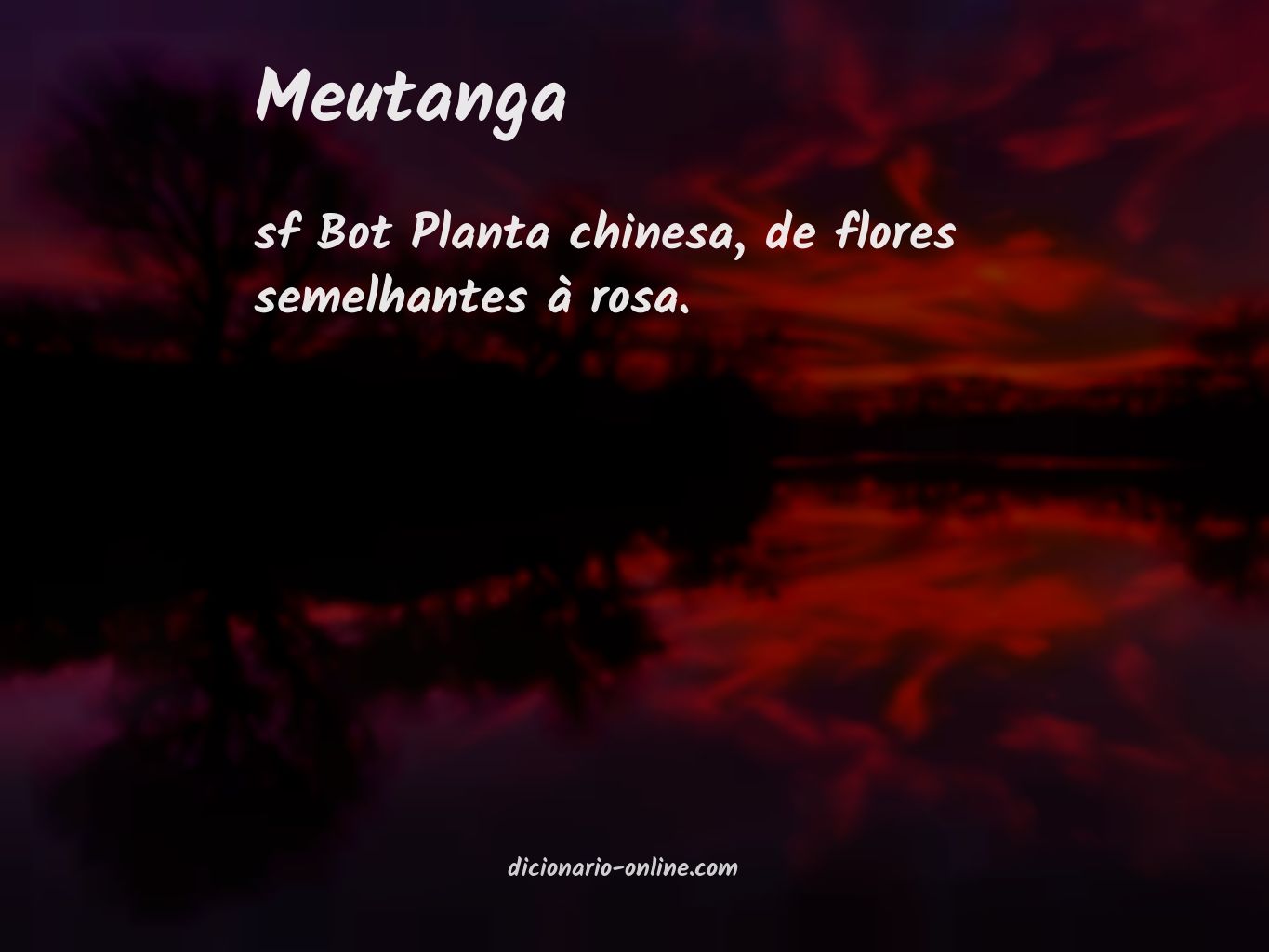 Significado de meutanga