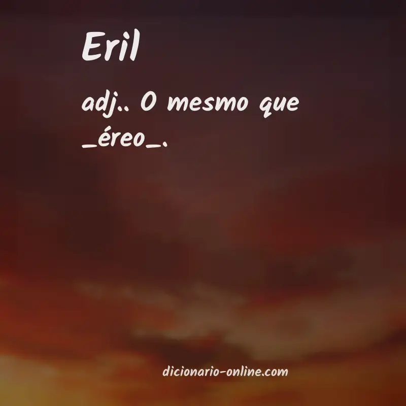 Significado de eril