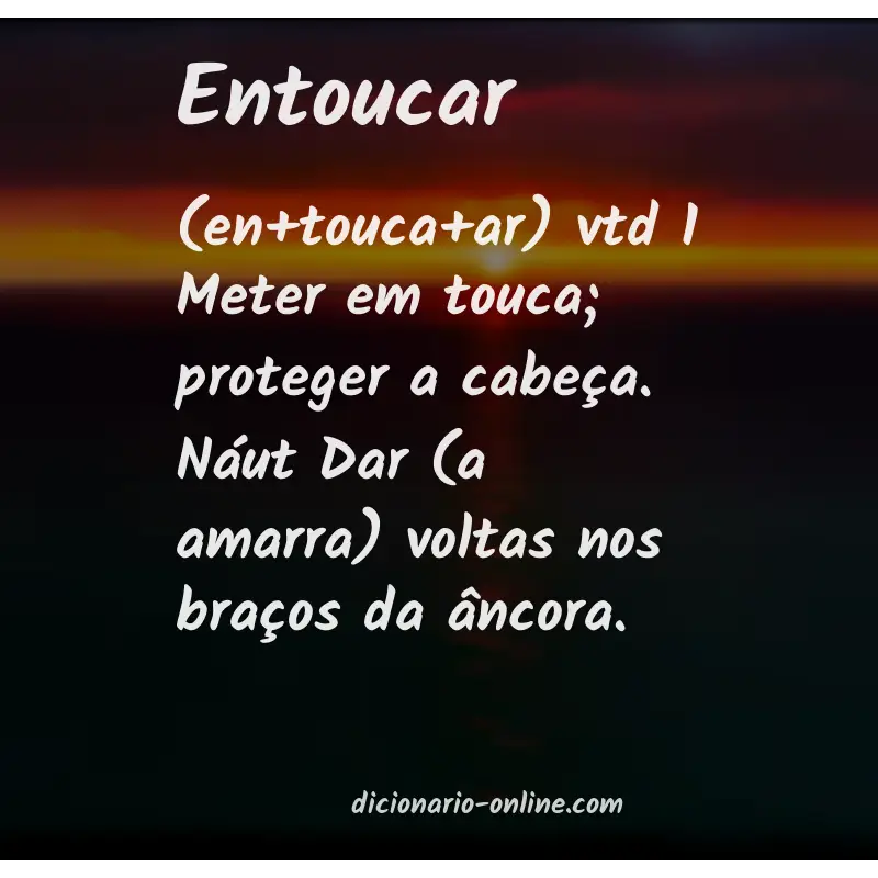 Significado de entoucar