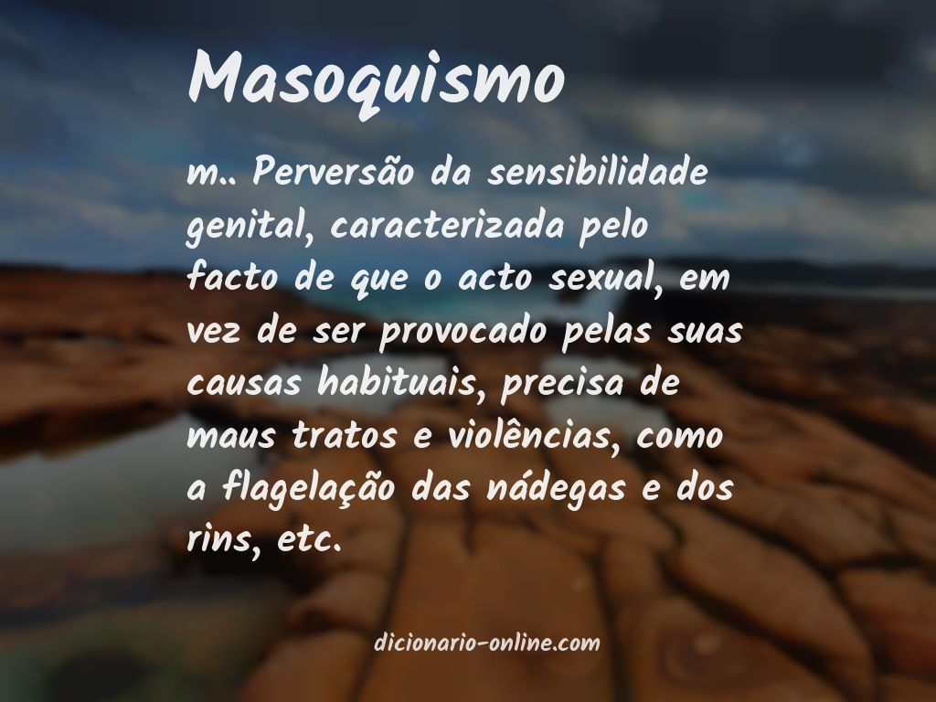 Significado de masoquismo