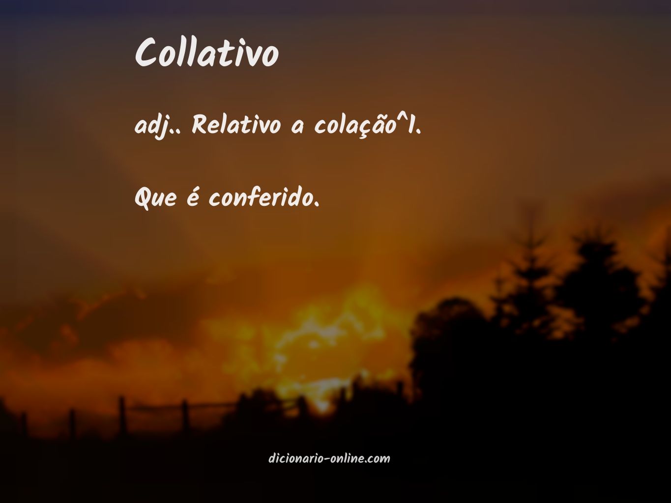 Significado de collativo