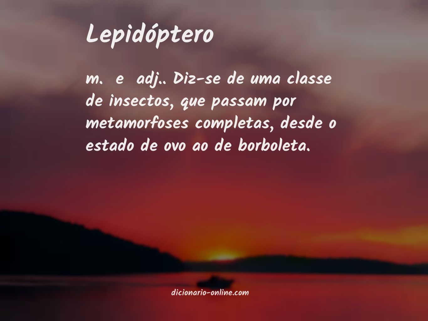 Significado de lepidóptero