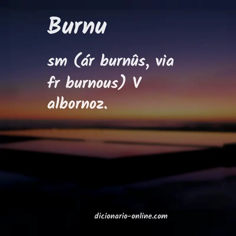 Significado de burnu