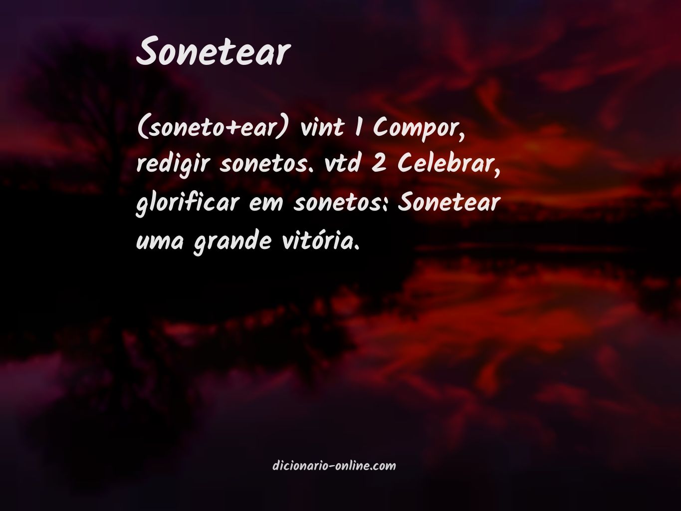 Significado de sonetear