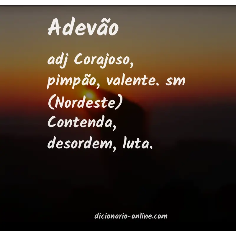 Significado de adevão