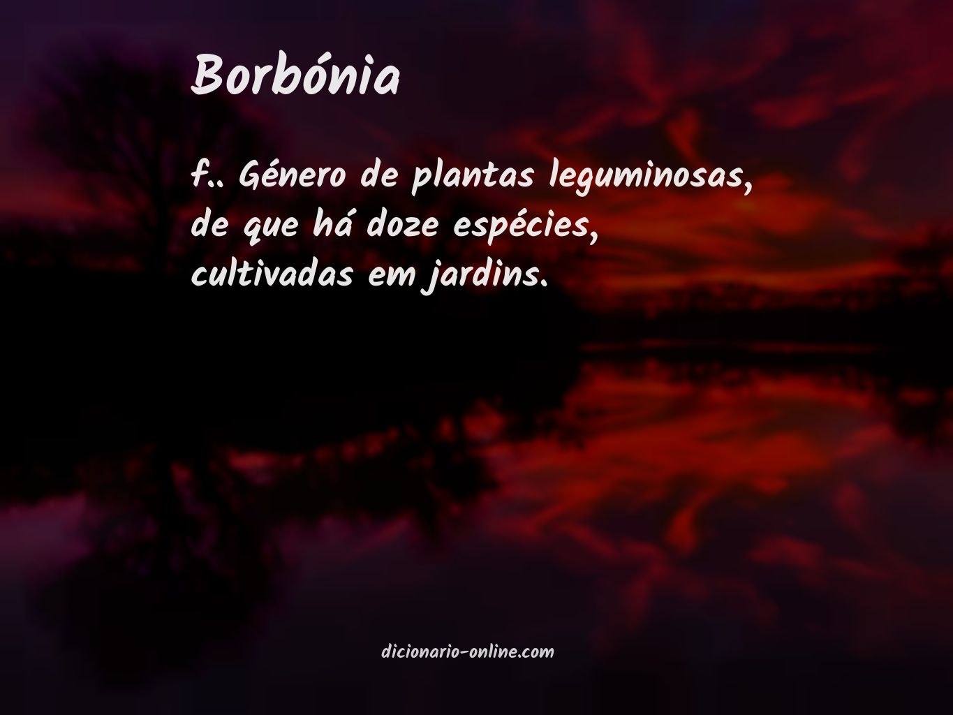 Significado de borbónia