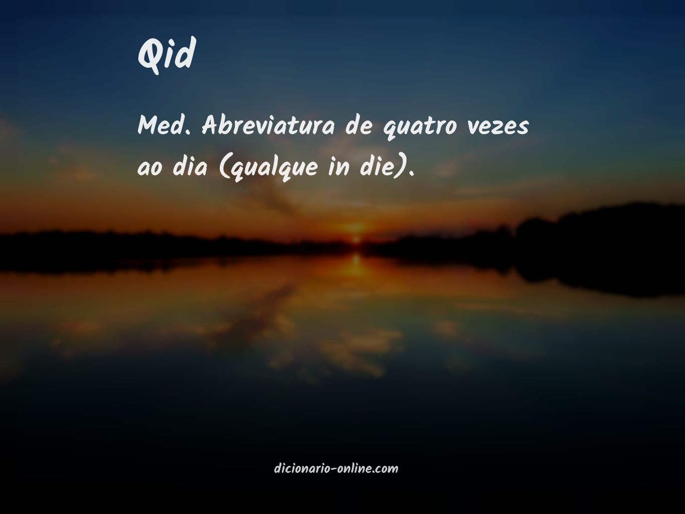 Significado de qid