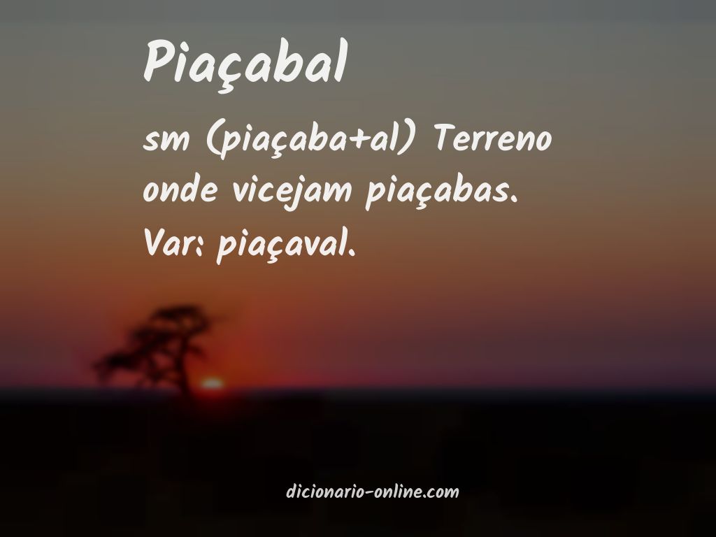 Significado de piaçabal