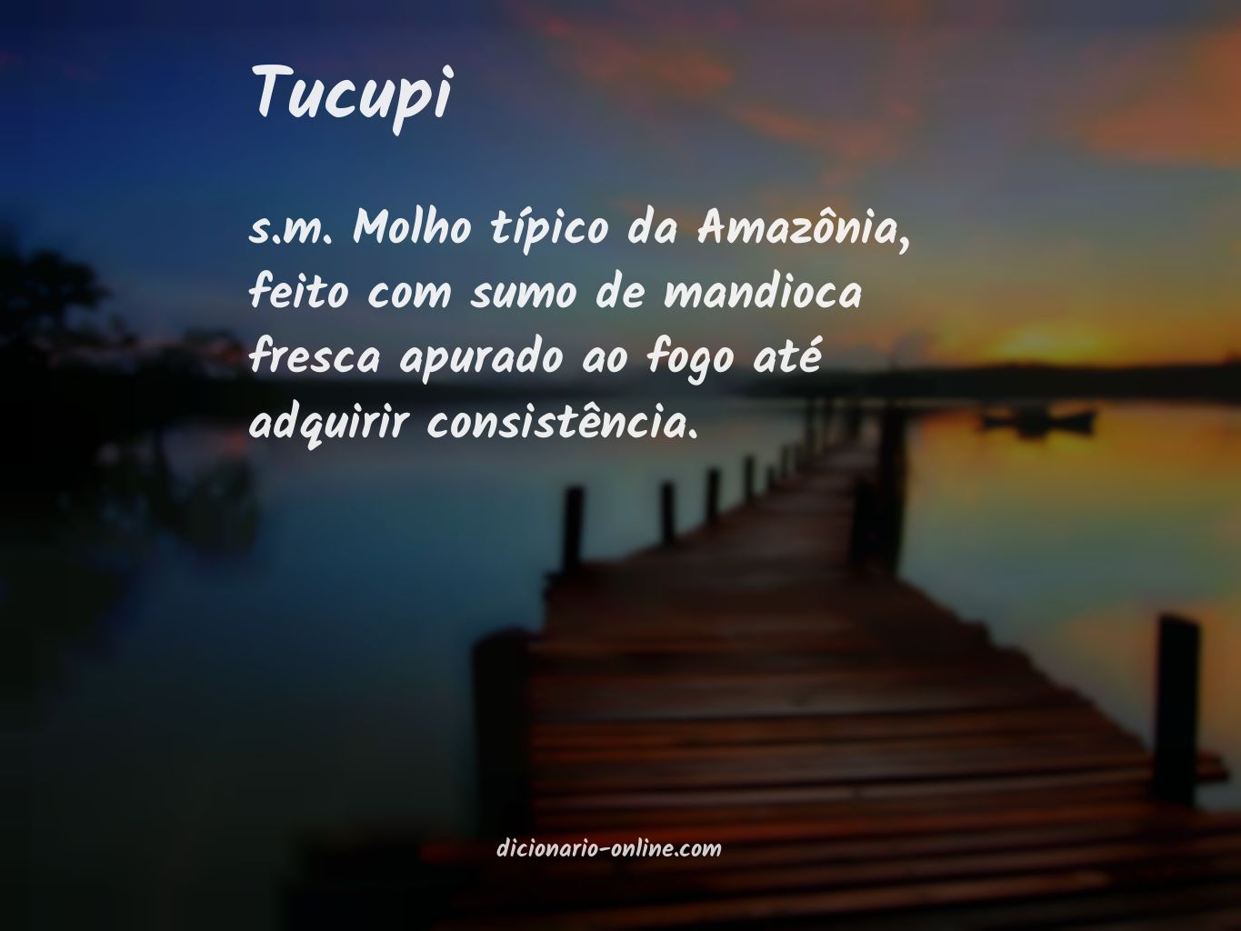 Significado de tucupi