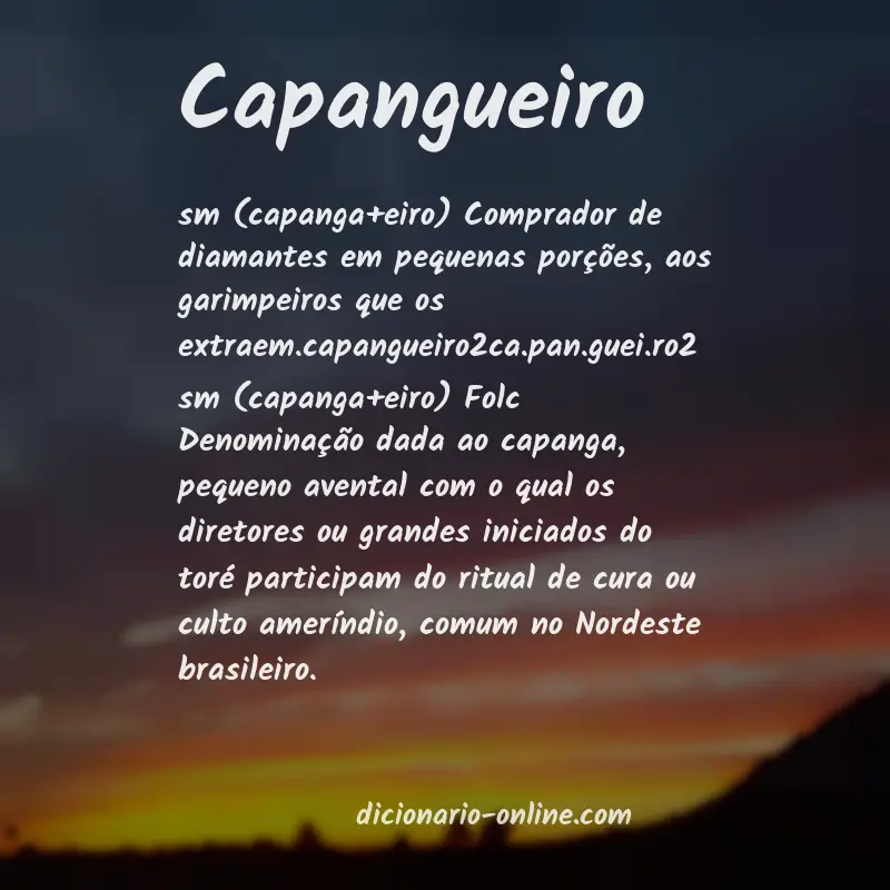 Significado de capangueiro