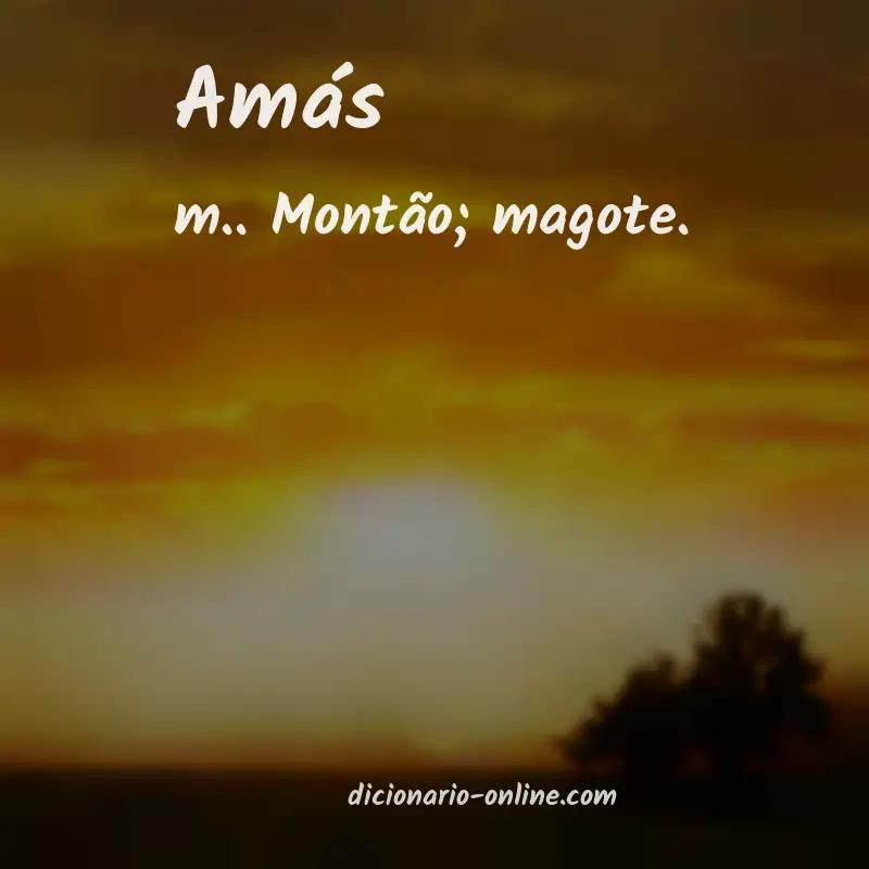 Significado de amás